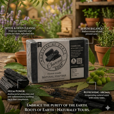 Charcoal soap